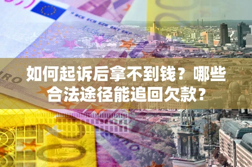 武汉如何起诉后拿不到钱？哪些合法途径能追回欠款？
