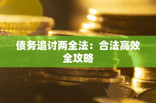 武汉债务追讨两全法：合法高效全攻略
