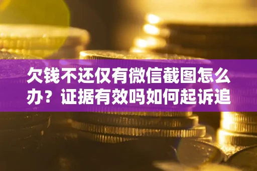 武汉欠钱不还仅有微信截图怎么办？证据有效吗如何起诉追回欠款？