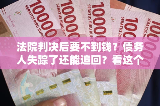 武汉法院判决后要不到钱？债务人失踪了还能追回？看这个方法！