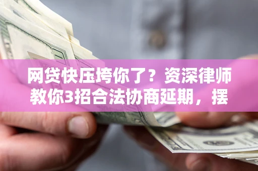 武汉网贷快压垮你了？资深律师教你3招合法协商延期，摆脱暴力催收！