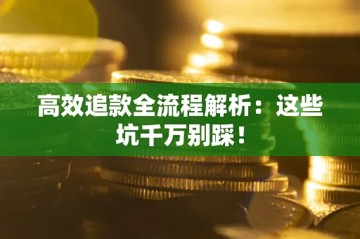 武汉高效追款全流程解析：这些坑千万别踩！
