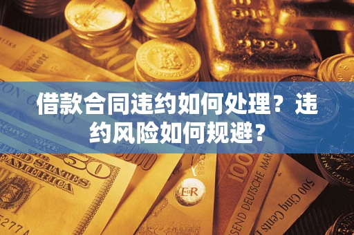 武汉借款合同违约如何处理？违约风险如何规避？