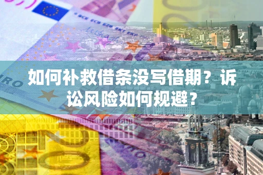 武汉如何补救借条没写借期？诉讼风险如何规避？