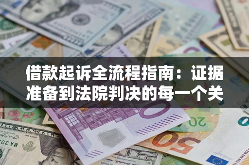 武汉借款起诉全流程指南：证据准备到法院判决的每一个关键步骤