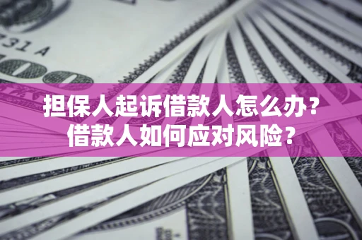 武汉担保人起诉借款人怎么办？借款人如何应对风险？