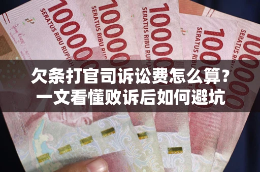 武汉欠条打官司诉讼费怎么算？一文看懂败诉后如何避坑