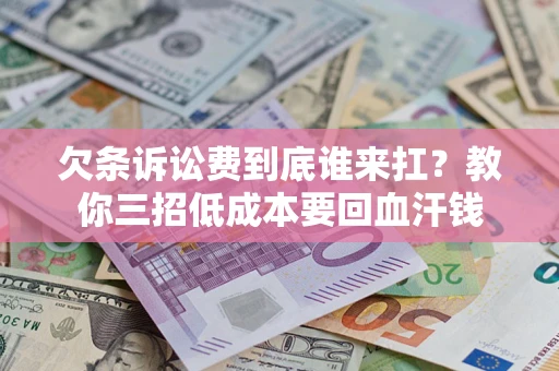 武汉欠条诉讼费到底谁来扛？教你三招低成本要回血汗钱